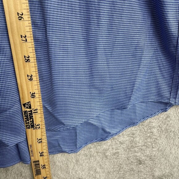 NEW Kirkland Signature Men's 17-36/37 Traditional Fit  Blue Dress Shirt - Picture 4 of 10